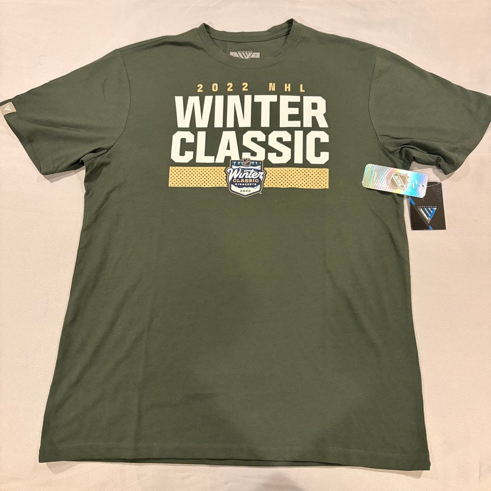 Levelwear 2022 NHL Winter Classic Minnesota Green T-Shirt Mens Small NWT